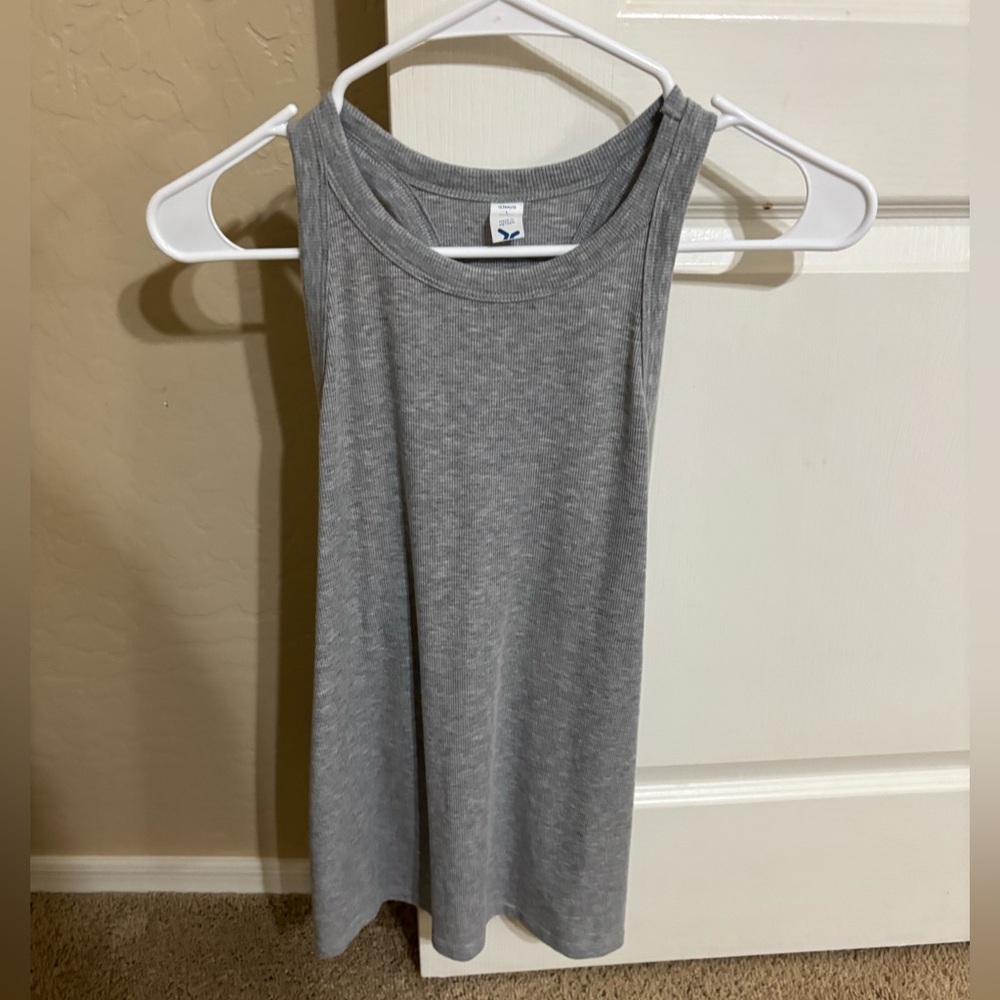 Gray Racerback Tank Top